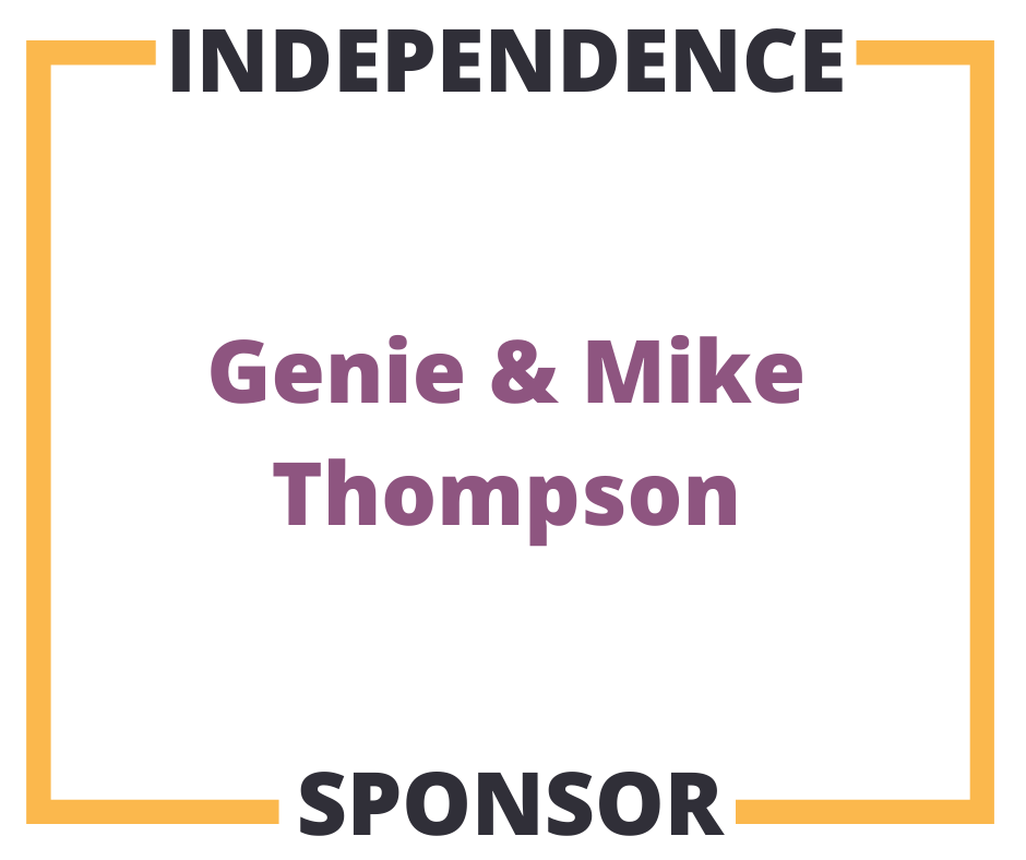 Independence Sponsor Genie and Mike Thompson